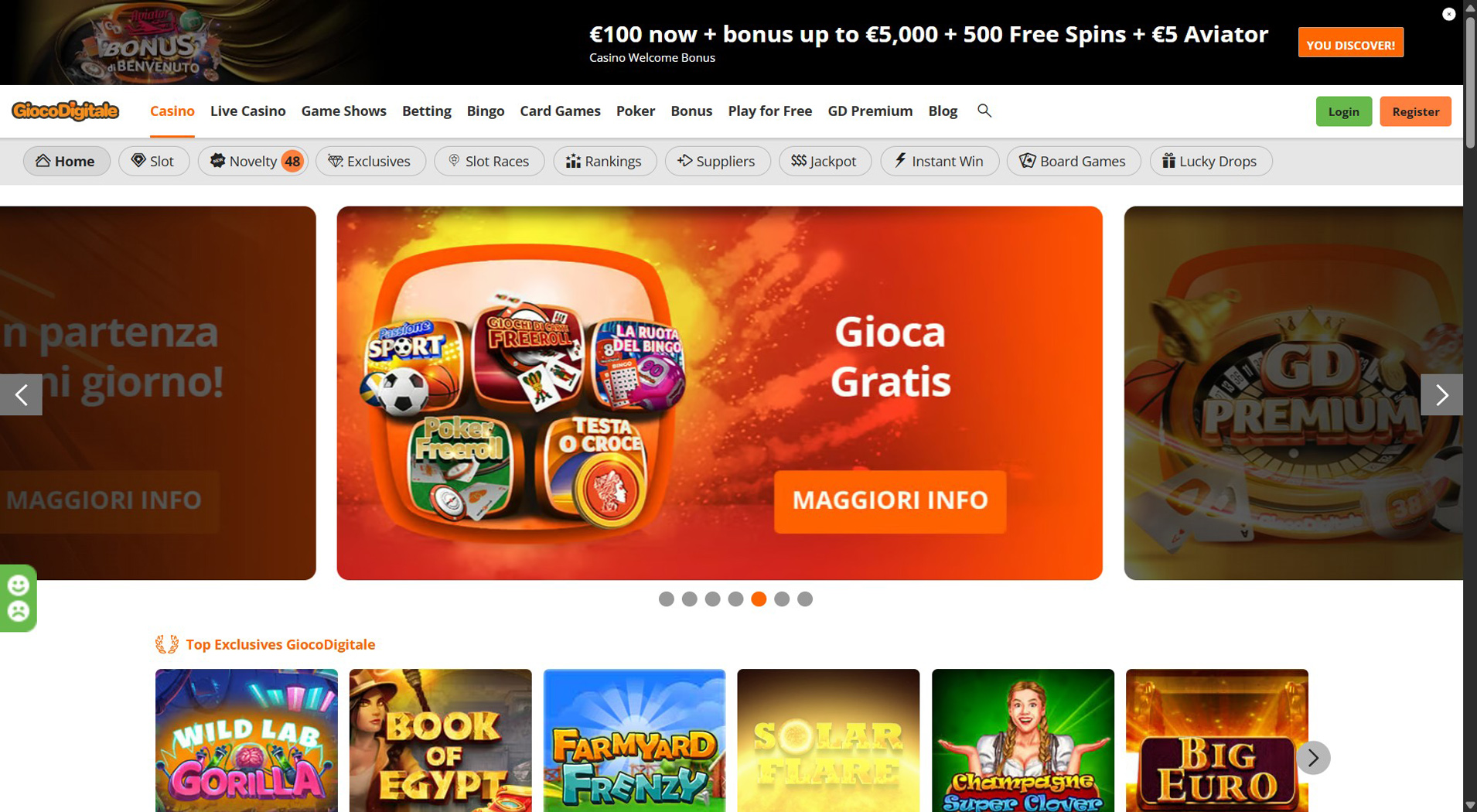 3. Gioco Digitale- Valore del casinò Cash To Code elevato